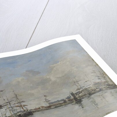 The Harbor of Le Havre, c.1885-90 by Eugene Louis Boudin