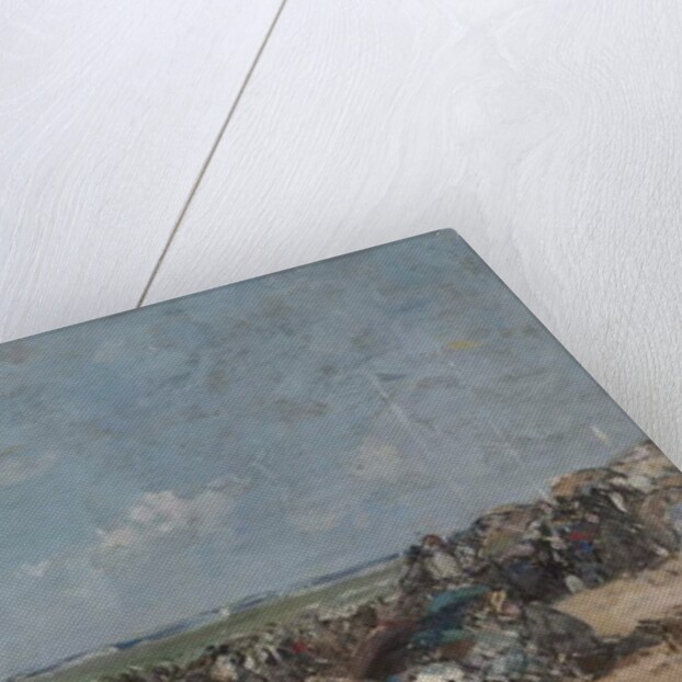 Beach Scene in Trouville, c.1870-74 by Eugene Louis Boudin