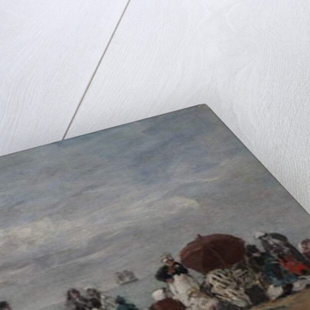 The Beach at Trouville, 1871 by Eugene Louis Boudin