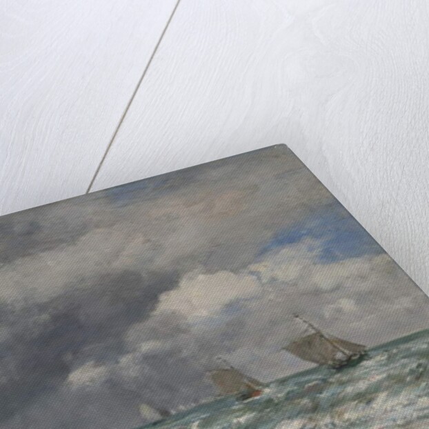 Sailboats near Trouville, c.1885-90 by Eugene Louis Boudin