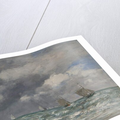 Sailboats near Trouville, c.1885-90 by Eugene Louis Boudin