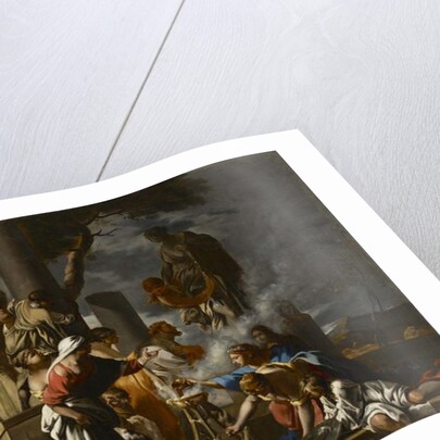 King Solomon Sacrificing to the Idols, c.1640 by Sebastien Bourdon