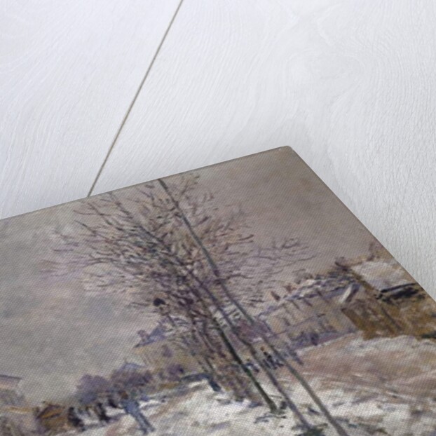 The Snow-Covered Boulevard de Pontoise in Argenteuil, 1875 by Claude Monet