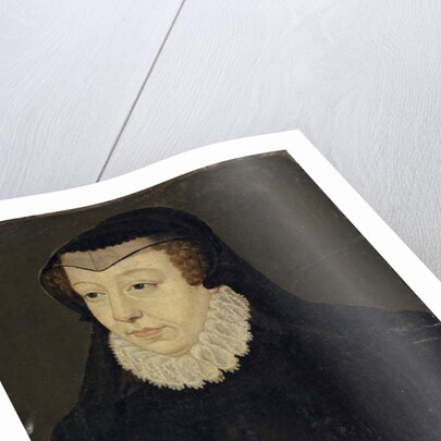 Catherine of Medici, Queen of France, as Widow by Francois Clouet
