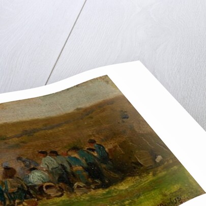 Farmers Harvesting Potatoes by Charles Francois Daubigny