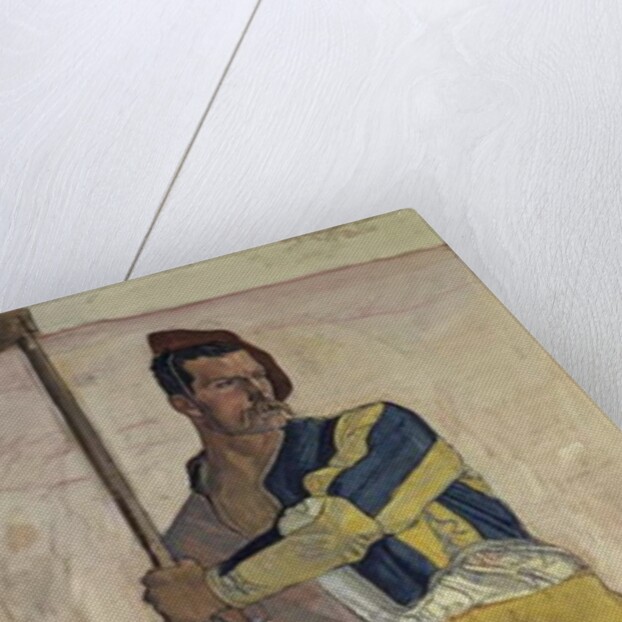 Warrior with halberd, c.1898 by Ferdinand Hodler