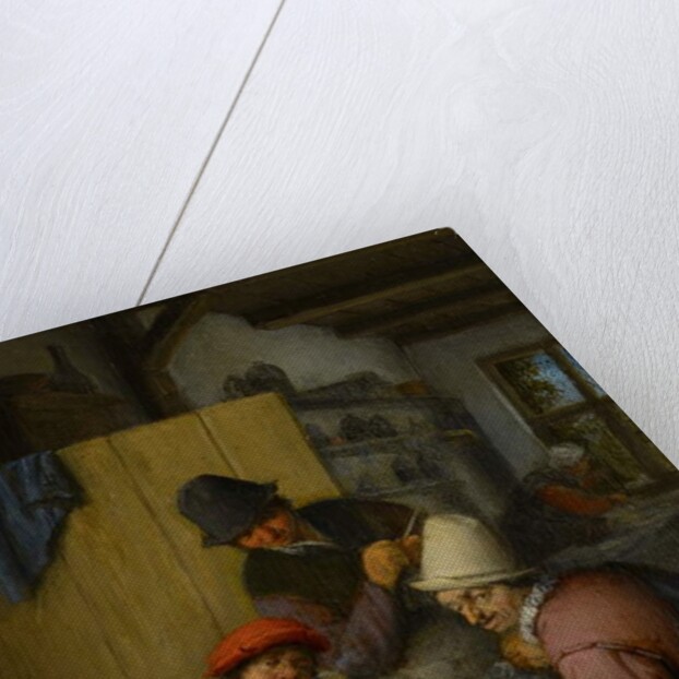 Three Drinking and Smoking Farmers in a Tavern, 1666-67 by Adriaen Jansz. van Ostade