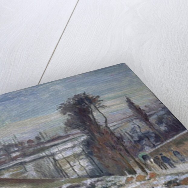 Snowy Landscape near l'Hermitage, 1875 by Camille Pissarro