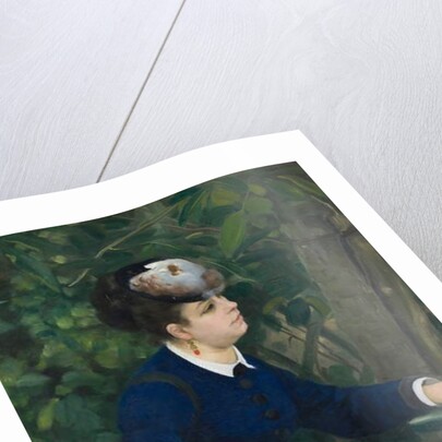 Woman in a Garden, 1868 by Pierre Auguste Renoir