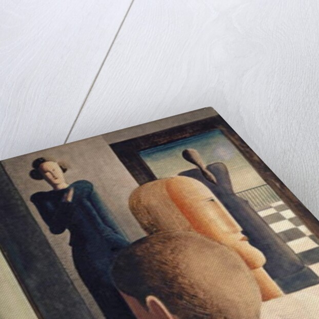 Interior with Five Figures, Roman, 1925 by Oskar Schlemmer