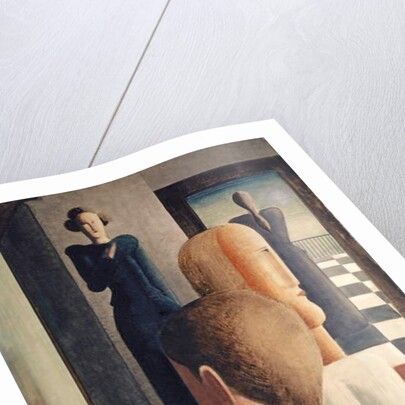 Interior with Five Figures, Roman, 1925 by Oskar Schlemmer