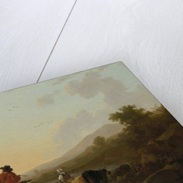 Landscape with Cattle Driver and Shepherd, c.1780-85 by Jacob van Strij