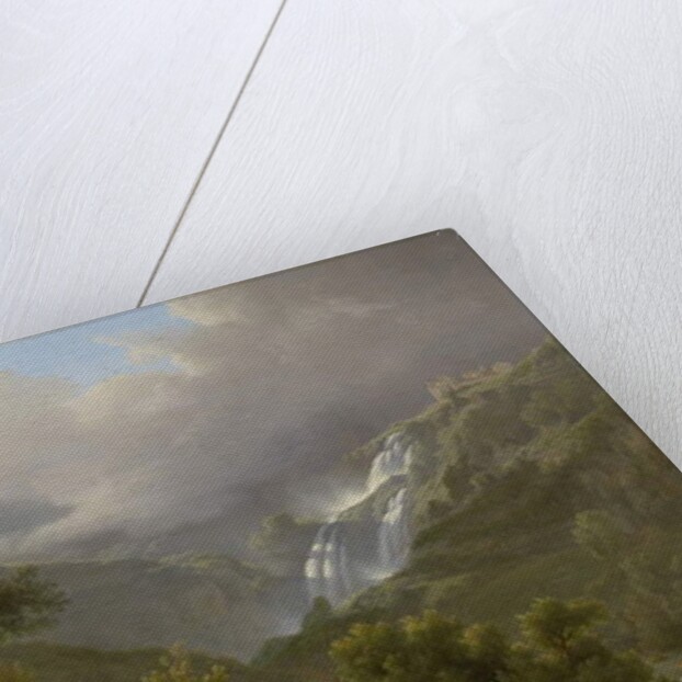 The Cascades at Tivoli, with a Storm Approaching, 1824 by Abraham Teerlink