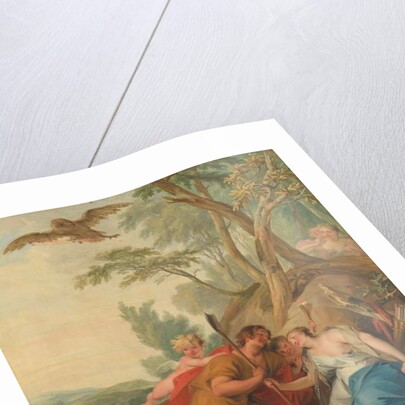 Jupiter, Disguised as a Shepherd, Seducing Mnemosyne, the Goddess of Memory, 1727 by Jacob de Wit