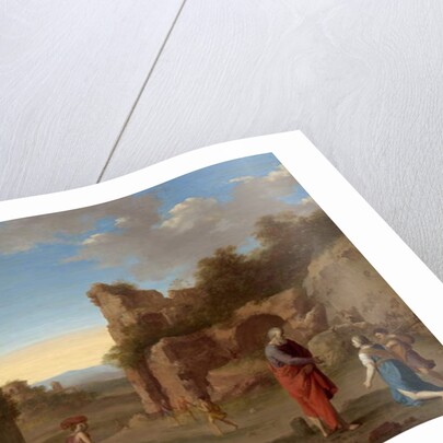 The Prophet Elijah and the Widow of Zarephath, c.1630 by Cornelis van Poelenburgh or Poelenburch