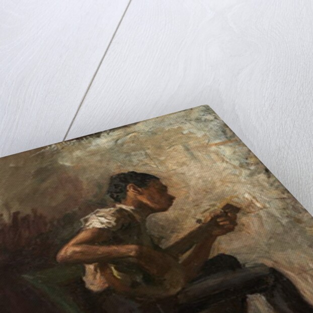 Study for 'Negro Boy Dancing': The Banjo Player, c.1877 by Thomas Cowperthwait Eakins