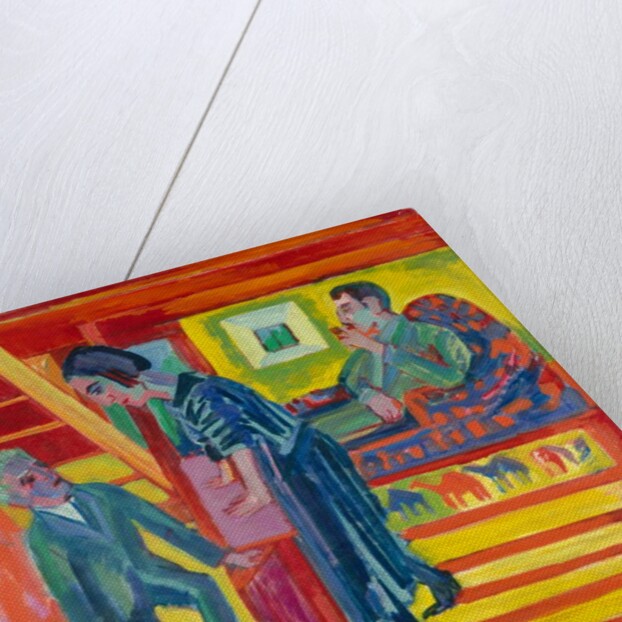 The Visit - Couple and Newcomer, 1922 by Ernst Ludwig Kirchner