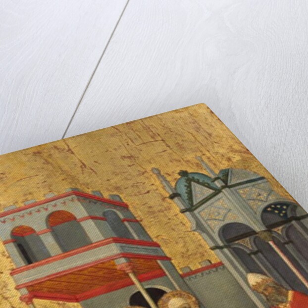 Joachim and Anna giving food to the Poor and offerings to the Temple, c.1400-5 by Andrea di Bartolo