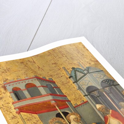 Joachim and Anna giving food to the Poor and offerings to the Temple, c.1400-5 by Andrea di Bartolo