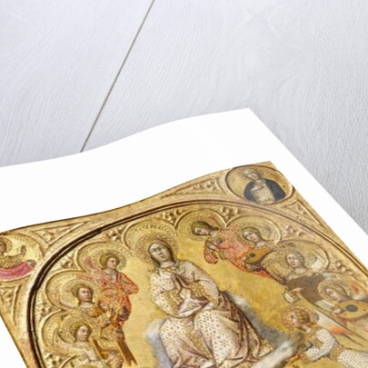 The Assumption of the Virgin with Busts of the Archangel Gabriel and the Virgin of the Annunciation, c.1400-5 by Paolo di Giovanni Fei