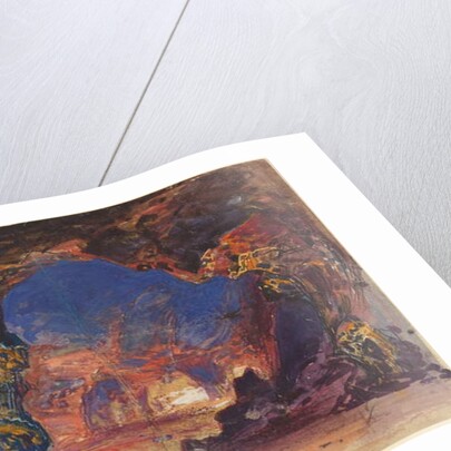 Underworld Scene with a Man and Woman Enthroned and Death Standing Guard by Robert Caney