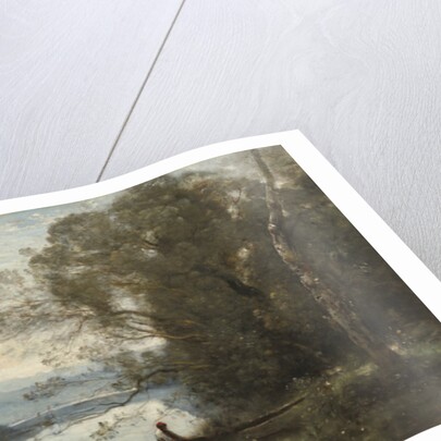 The Moored Boatman: Souvenir of an Italian Lake, 1861 by Jean Baptiste Camille Corot