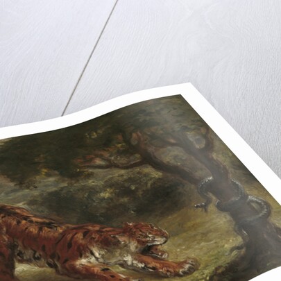 Tiger and Snake, 1862 by Ferdinand Victor Eugene Delacroix