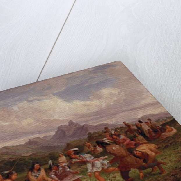 Ball Playing Among the Sioux Indians, 1851 by Captain Seth Eastman