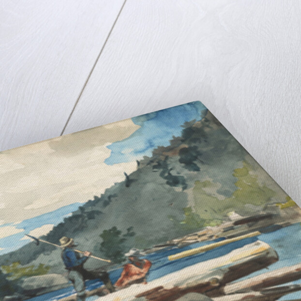 Hudson River - Logging, 1892 by Winslow Homer