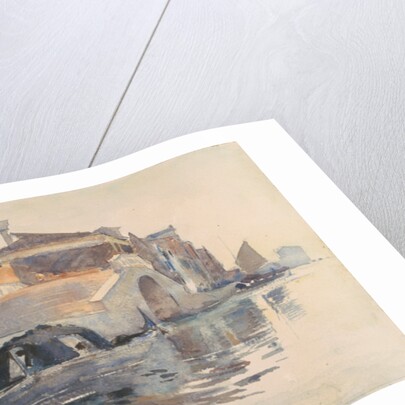 Canal Scene, Ponte Panada, Fondamenta Nuove, Venice, c.1880-82 by John Singer Sargent