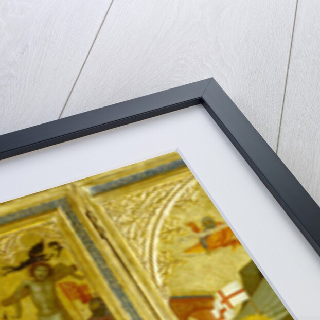 A Triptych: Agony in the Garden, The Crucifixion, and the Raising the Patriarchs and Prophets from the Dead by Andrea Vanni