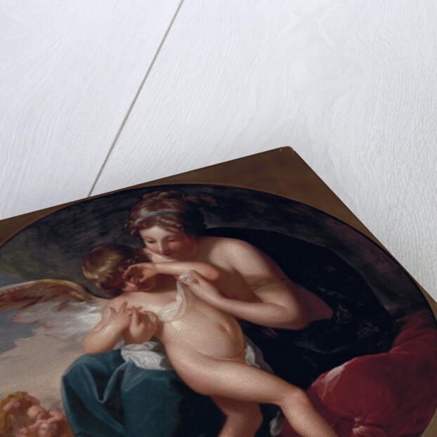 Cupid, stung by a bee, is cherished by his Mother, 1774 by Benjamin West