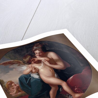 Cupid, stung by a bee, is cherished by his Mother, 1774 by Benjamin West