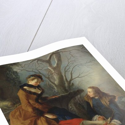 Fastening the Skate, 1743 by Nicolas Lancret