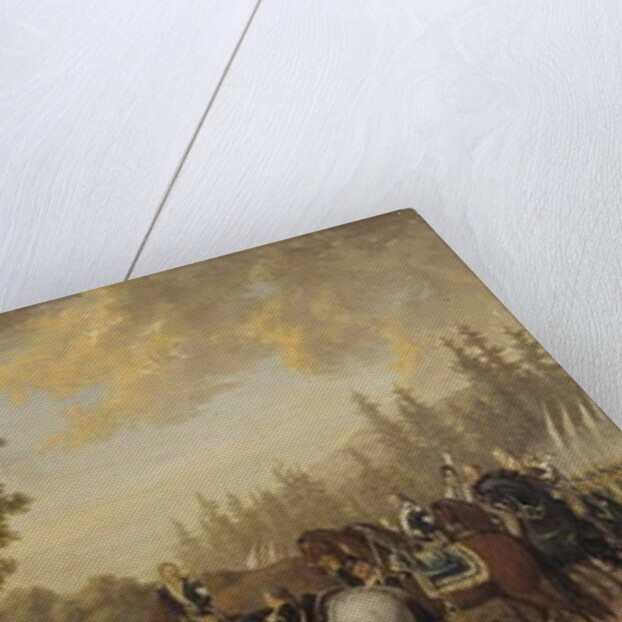 King Gustav III of Sweden & a Soldier, Episode from the Russian War 1789 by Pehr Hillestrom