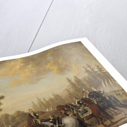 King Gustav III of Sweden & a Soldier, Episode from the Russian War 1789 by Pehr Hillestrom