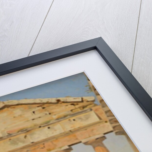 The Temple of Athena in Paestum, 1838 by Constantin Hansen