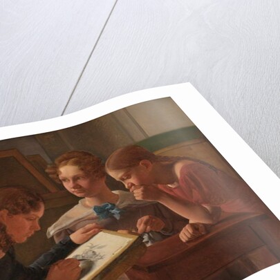 Three Young Girls. The Artist's Sisters: Alvilde, Ida and Henriette, 1827 by Constantin Hansen