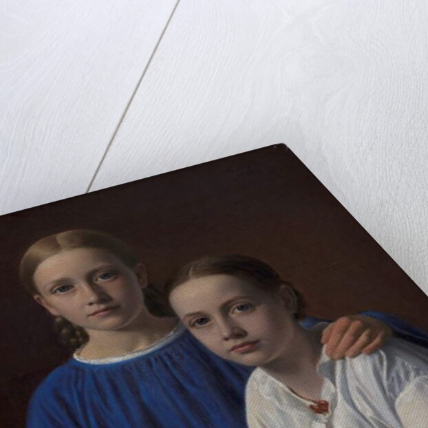 Meta Magdalene Hammerich and the Artist's Daughter Kristiane Konstantin Hansen, 1861 by Constantin Hansen