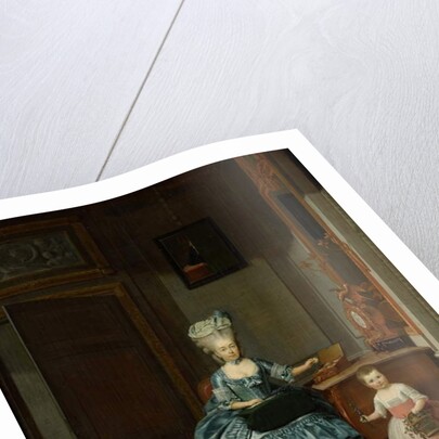 Susanna van Collen née Mogge and her daughter, 1776 by Hermanus Numan
