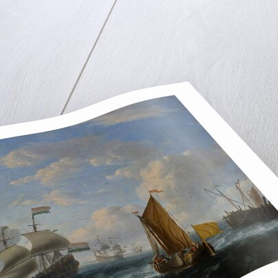 Dutch Warships by Ludolf I Backhuysen