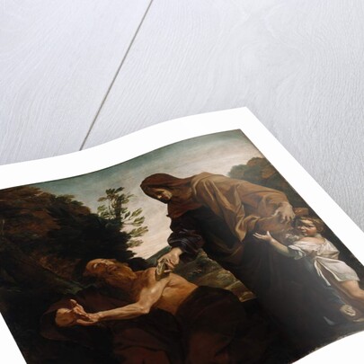 Elijah Receiving Bread from the widow of Zarepath, 1621-24 by Giovanni Lanfranco