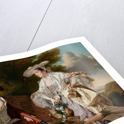 Portrait of Peter Perez Burdett and His First Wife Hannah, 1765 by Joseph Wright of Derby