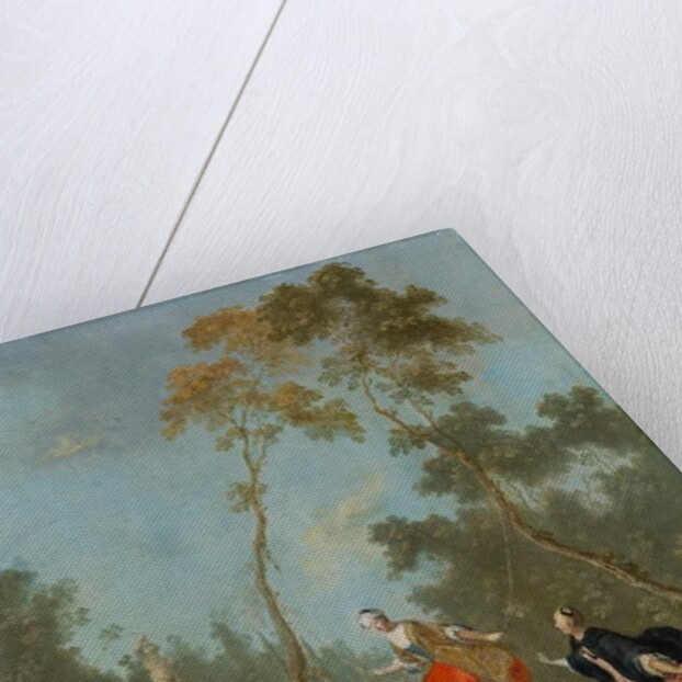 Lady on a Swing - Gallant Scene in the Park 1, c.1760 by Norbert Joseph Carl Grund