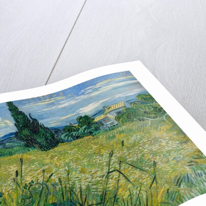 Green Wheat Field with Cypress, 1889 by Vincent van Gogh