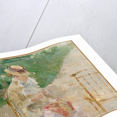 Young Woman Knitting, c.1883 by Berthe Morisot