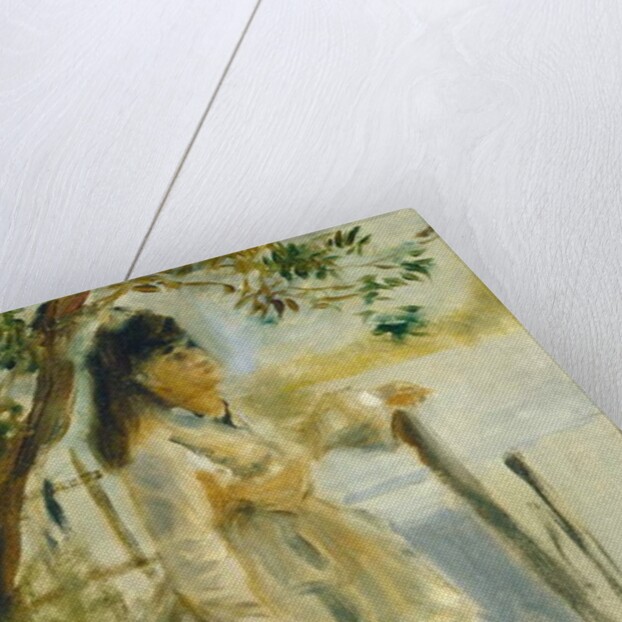 Woman by a Fence, 1866 by Pierre Auguste Renoir