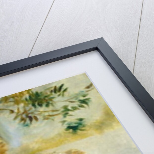 Woman by a Fence, 1866 by Pierre Auguste Renoir