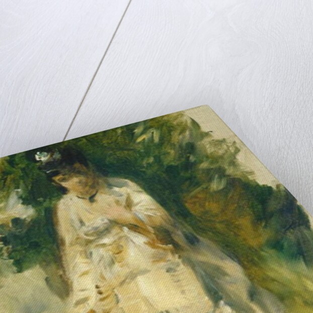 Woman Standing by a Tree, 1866 by Pierre Auguste Renoir