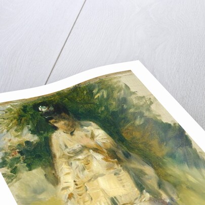 Woman Standing by a Tree, 1866 by Pierre Auguste Renoir